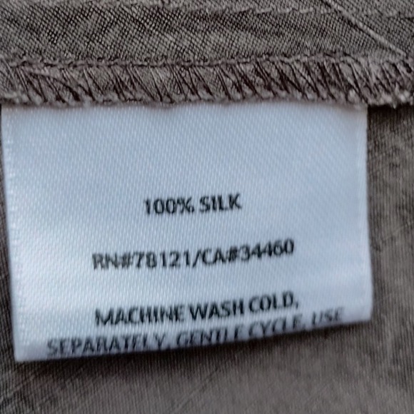 Eileen Fisher Tank Top Sleeveless V Neckcool taupe Casual Blouse/2x $50 - Picture 4 of 7